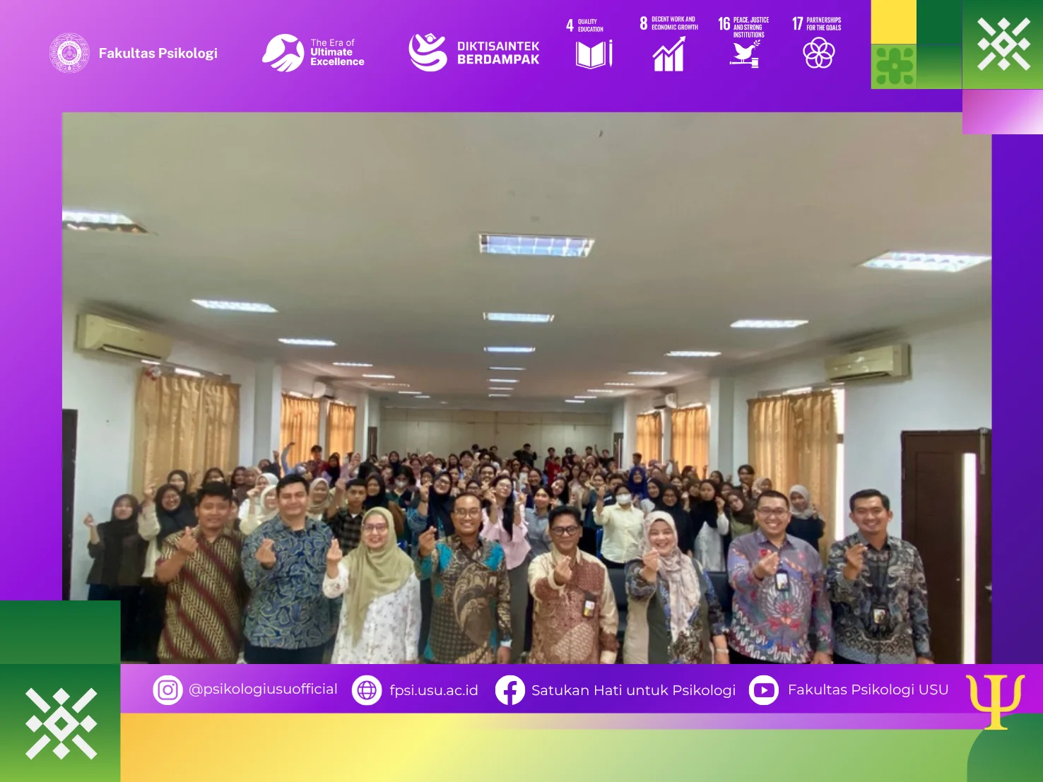Fakultas Psikologi USU dan PT Pegadaian Gelar Kuliah Umum tentang Literasi Keuangan